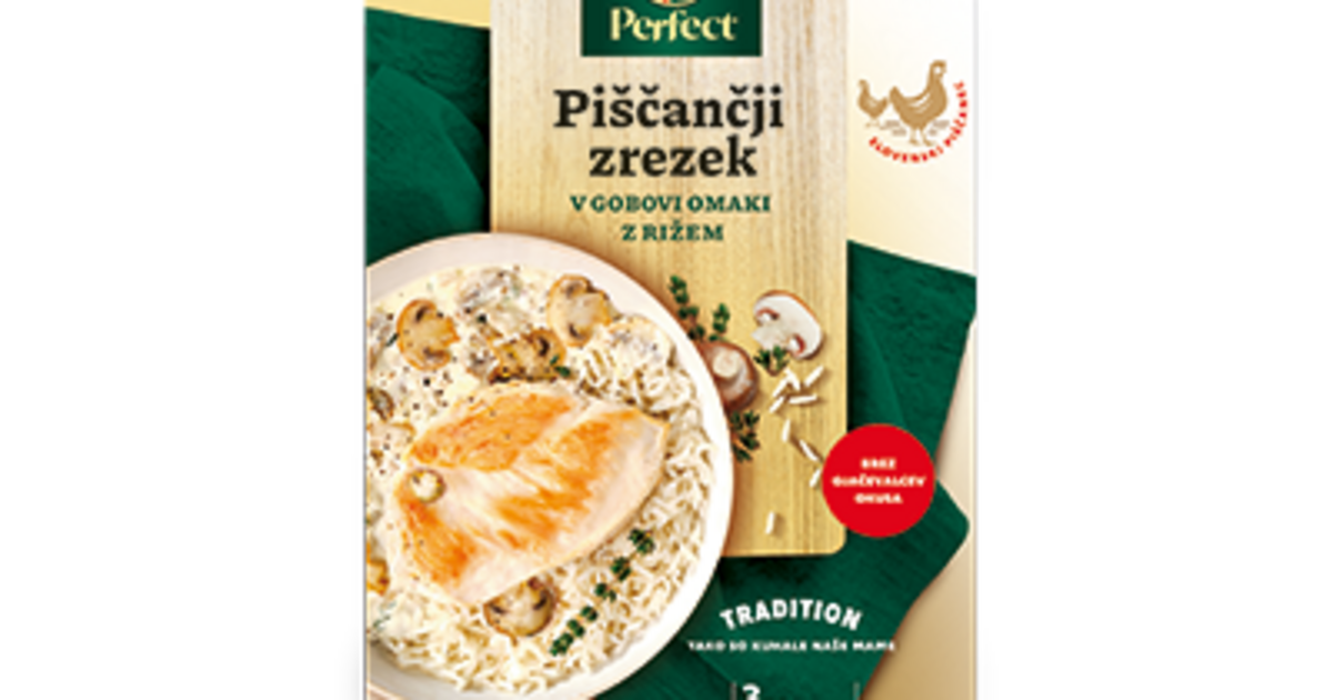 Hähnchensteak in Pilzsoße mit Reis – Perfect » Perutnina Ptuj