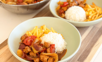 Lomo saltado s piscancem